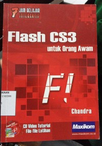 Image of 7 jam belajar interaktif Flash CS3 untuk orang awam