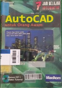 Image of 7 Jam Belajar Interaktif AutoCAD untuk Orang Awam