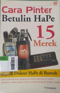 Image of Cara Pinter Betulin Hape 15 Merek