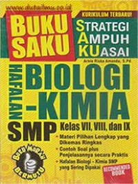 Image of Buku Saku ( Strategi Ampuh Kuasai) Hafalan Biologi Kimia