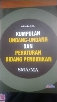 Image of Kumpulan Undang-undang dan Peraturan Bidang Pendidikan